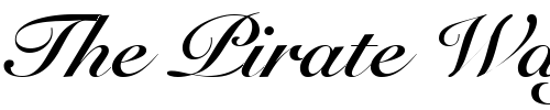 Font : Tango-Script-SSi-Bold Custom Text : The Pirate Way Test your own text here Click to download or to view this font on a tshirt that can be custom printed in Bali