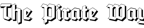 Font : Tannenberg-Schattiert Custom Text : The Pirate Way Test your own text here Click to download or to view this font on a tshirt that can be custom printed in Bali