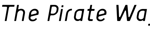 Font : TargetLight-Italic Custom Text : The Pirate Way Test your own text here Click to download or to view this font on a tshirt that can be custom printed in Bali