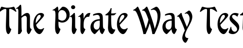 Font : Tarragon-ICG Custom Text : The Pirate Way Test your own text here Click to download or to view this font on a tshirt that can be custom printed in Bali