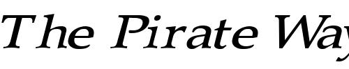 Font : Tavern-Extended-Italic Custom Text : The Pirate Way Test your own text here Click to download or to view this font on a tshirt that can be custom printed in Bali