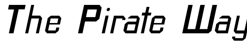 Font : TavisSSK-Italic Custom Text : The Pirate Way Test your own text here Click to download or to view this font on a tshirt that can be custom printed in Bali