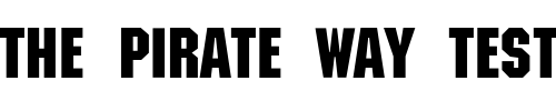 Font : Technocrat-Light Custom Text : The Pirate Way Test your own text here Click to download or to view this font on a tshirt that can be custom printed in Bali
