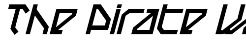 Font : TechstepBlack-Oblique Custom Text : The Pirate Way Test your own text here Click to download or to view this font on a tshirt that can be custom printed in Bali