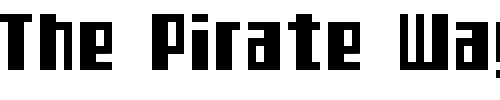 Font : TeleTekst Custom Text : The Pirate Way Test your own text here Click to download or to view this font on a tshirt that can be custom printed in Bali