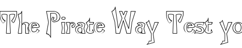 Font : TelepathOpen Custom Text : The Pirate Way Test your own text here Click to download or to view this font on a tshirt that can be custom printed in Bali