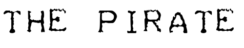 Font : Teleprinter-Intalic Custom Text : The Pirate Way Test your own text here Click to download or to view this font on a tshirt that can be custom printed in Bali