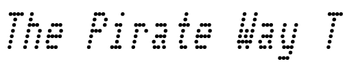 Font : Telidon-Cd-Italic Custom Text : The Pirate Way Test your own text here Click to download or to view this font on a tshirt that can be custom printed in Bali