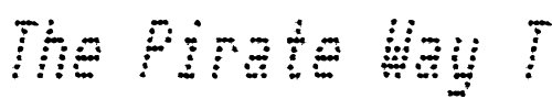 Font : Telidon-Ink-Cd-Italic Custom Text : The Pirate Way Test your own text here Click to download or to view this font on a tshirt that can be custom printed in Bali