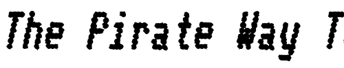 Font : Telidon-Ink-CdHv-Italic Custom Text : The Pirate Way Test your own text here Click to download or to view this font on a tshirt that can be custom printed in Bali