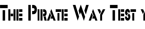 Font : Templett-Condensed-Normal Custom Text : The Pirate Way Test your own text here Click to download or to view this font on a tshirt that can be custom printed in Bali