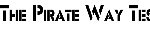 Font : Templett-S-Condensed-Normal Custom Text : The Pirate Way Test your own text here Click to download or to view this font on a tshirt that can be custom printed in Bali