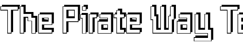 Font : Templo-Sombra Custom Text : The Pirate Way Test your own text here Click to download or to view this font on a tshirt that can be custom printed in Bali