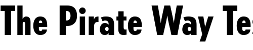 Font : Tempo-CondensedHeavy Custom Text : The Pirate Way Test your own text here Click to download or to view this font on a tshirt that can be custom printed in Bali