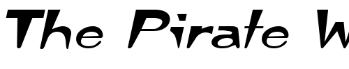 Font : TempuraExpanded-Italic Custom Text : The Pirate Way Test your own text here Click to download or to view this font on a tshirt that can be custom printed in Bali