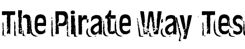 Font : Ten-Ton-Ballyhoo Custom Text : The Pirate Way Test your own text here Click to download or to view this font on a tshirt that can be custom printed in Bali