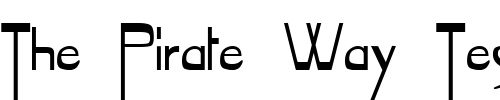 Font : Tentakel Custom Text : The Pirate Way Test your own text here Click to download or to view this font on a tshirt that can be custom printed in Bali