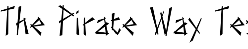Font : Teriyaki Custom Text : The Pirate Way Test your own text here Click to download or to view this font on a tshirt that can be custom printed in Bali