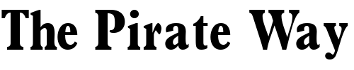 Font : TerminusBlackCondSSK Custom Text : The Pirate Way Test your own text here Click to download or to view this font on a tshirt that can be custom printed in Bali