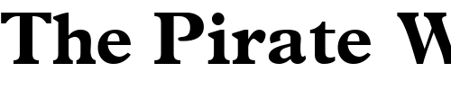 Font : TerminusBlackSSK Custom Text : The Pirate Way Test your own text here Click to download or to view this font on a tshirt that can be custom printed in Bali