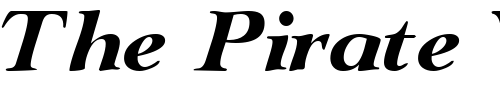 Font : TeronoDisplaySSK-Italic Custom Text : The Pirate Way Test your own text here Click to download or to view this font on a tshirt that can be custom printed in Bali