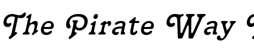 Font : Terra-Narrow-Italic Custom Text : The Pirate Way Test your own text here Click to download or to view this font on a tshirt that can be custom printed in Bali