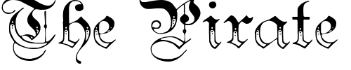 Font : Teutonic-No3-DemiBold Custom Text : The Pirate Way Test your own text here Click to download or to view this font on a tshirt that can be custom printed in Bali