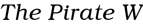Font : Textbook-Light-Italic Custom Text : The Pirate Way Test your own text here Click to download or to view this font on a tshirt that can be custom printed in Bali