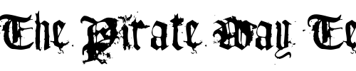 Font : Tfu-Tfu Custom Text : The Pirate Way Test your own text here Click to download or to view this font on a tshirt that can be custom printed in Bali