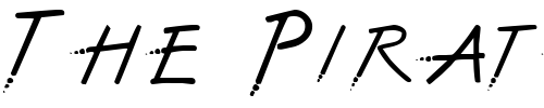 Font : The-Font-With-No-Name Custom Text : The Pirate Way Test your own text here Click to download or to view this font on a tshirt that can be custom printed in Bali