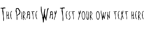 Font : The-Sixth-Sense Custom Text : The Pirate Way Test your own text here Click to download or to view this font on a tshirt that can be custom printed in Bali