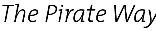 Font : TheMix-Light-Italic Custom Text : The Pirate Way Test your own text here Click to download or to view this font on a tshirt that can be custom printed in Bali