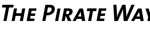 Font : TheMixBold-CapsItalic Custom Text : The Pirate Way Test your own text here Click to download or to view this font on a tshirt that can be custom printed in Bali
