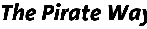 Font : TheSans-B8-ExtraBold-Italic Custom Text : The Pirate Way Test your own text here Click to download or to view this font on a tshirt that can be custom printed in Bali