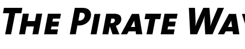 Font : TheSans-ExtraBold-Caps-Italic Custom Text : The Pirate Way Test your own text here Click to download or to view this font on a tshirt that can be custom printed in Bali