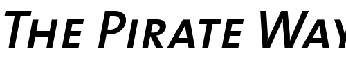 Font : TheSans-SemiBold-Caps-Italic Custom Text : The Pirate Way Test your own text here Click to download or to view this font on a tshirt that can be custom printed in Bali