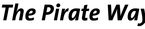 Font : TheSansCorrespondence-BoldItalic Custom Text : The Pirate Way Test your own text here Click to download or to view this font on a tshirt that can be custom printed in Bali