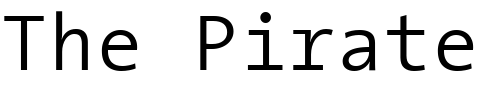 Font : TheSansMono-Semi-Light Custom Text : The Pirate Way Test your own text here Click to download or to view this font on a tshirt that can be custom printed in Bali