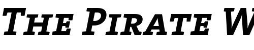 Font : TheSerif-Bold-Caps-Italic Custom Text : The Pirate Way Test your own text here Click to download or to view this font on a tshirt that can be custom printed in Bali