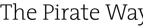 Font : TheSerif-ExtraLight-Plain Custom Text : The Pirate Way Test your own text here Click to download or to view this font on a tshirt that can be custom printed in Bali
