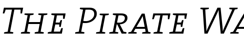 Font : TheSerif-Light-Caps-Italic Custom Text : The Pirate Way Test your own text here Click to download or to view this font on a tshirt that can be custom printed in Bali
