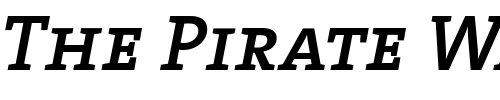 Font : TheSerif-SemiBold-Caps-Italic Custom Text : The Pirate Way Test your own text here Click to download or to view this font on a tshirt that can be custom printed in Bali