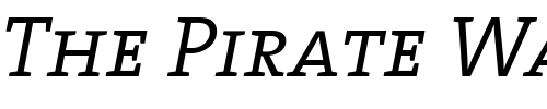 Font : TheSerif-SemiLight-Caps-Italic Custom Text : The Pirate Way Test your own text here Click to download or to view this font on a tshirt that can be custom printed in Bali