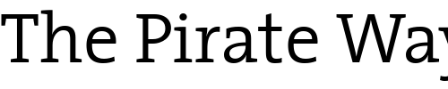 Font : TheSerif-SemiLight-Plain Custom Text : The Pirate Way Test your own text here Click to download or to view this font on a tshirt that can be custom printed in Bali