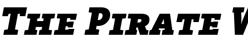 Font : TheSerifBlack-CapsItalic Custom Text : The Pirate Way Test your own text here Click to download or to view this font on a tshirt that can be custom printed in Bali