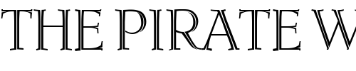 Font : TheodorInitials Custom Text : The Pirate Way Test your own text here Click to download or to view this font on a tshirt that can be custom printed in Bali