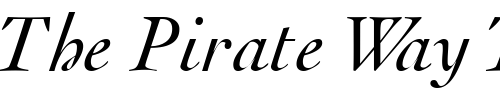 Font : ThesisSSK-Italic Custom Text : The Pirate Way Test your own text here Click to download or to view this font on a tshirt that can be custom printed in Bali