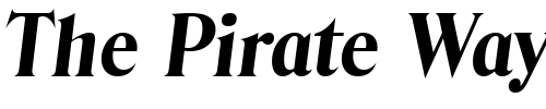 Font : ThomasBecker-ExtraBold-Italic Custom Text : The Pirate Way Test your own text here Click to download or to view this font on a tshirt that can be custom printed in Bali