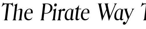 Font : ThomasBecker-Italic Custom Text : The Pirate Way Test your own text here Click to download or to view this font on a tshirt that can be custom printed in Bali