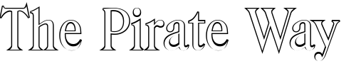 Font : ThomasBeckerOutline Custom Text : The Pirate Way Test your own text here Click to download or to view this font on a tshirt that can be custom printed in Bali